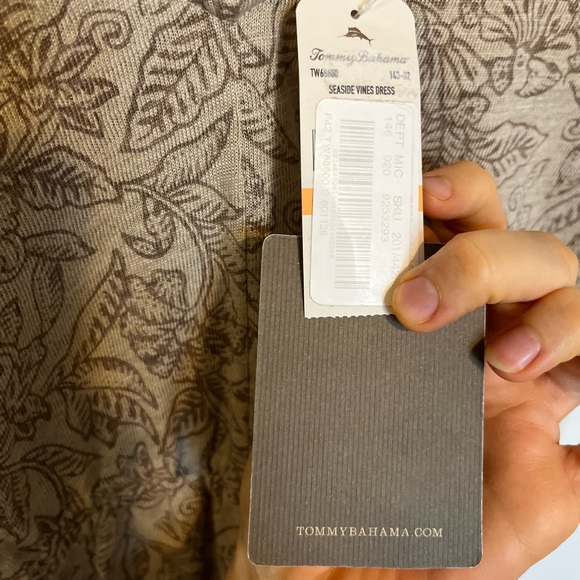 NWT 100% Linen Tommy Bahama Floral Print Dress Sz S - Picture 6 of 9